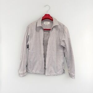 Abercrombie And Fitch Men's Small Fill Zip Beige